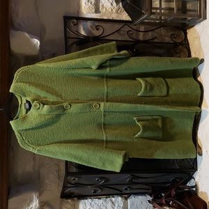 Eileen Fisher Woman 100% merino wool sweater coat 3X